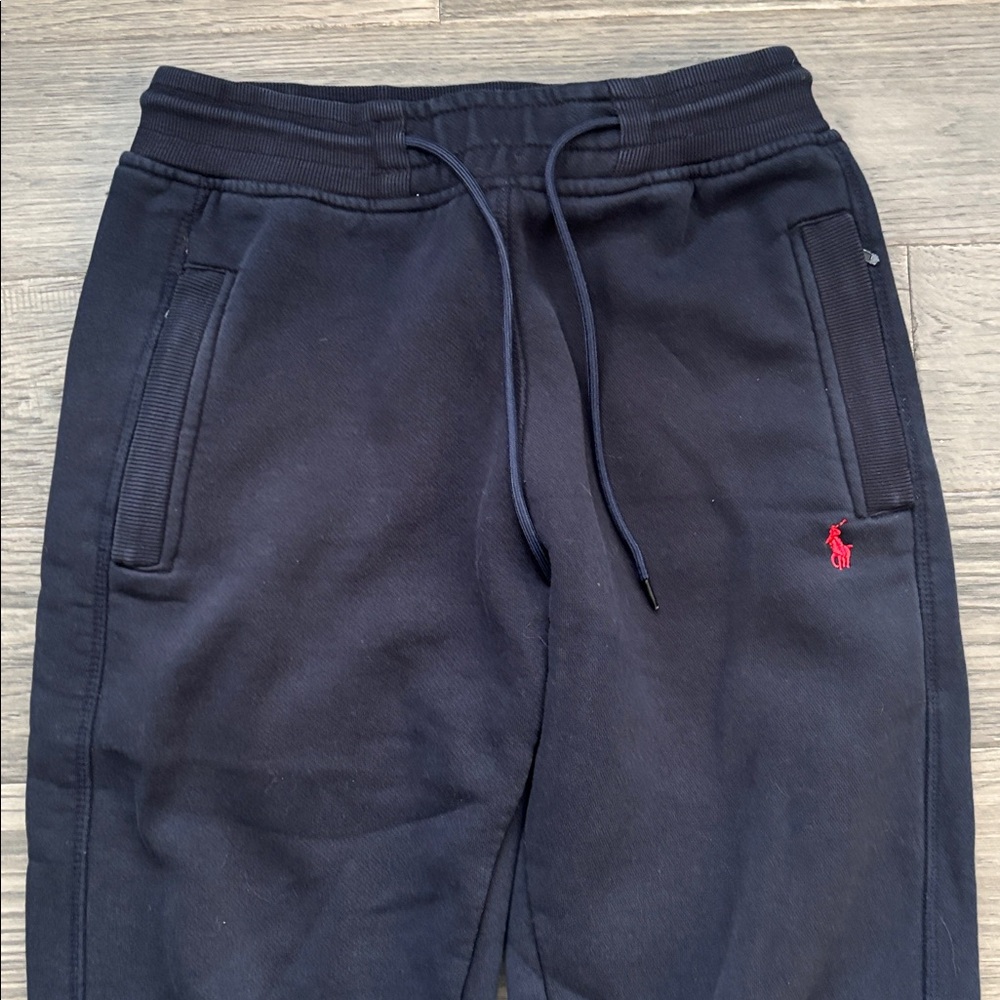 U.S. Polo Assn. | Black Jogger Sweatpants Red Pony with Pockets Size Medium - Picture 3 of 9